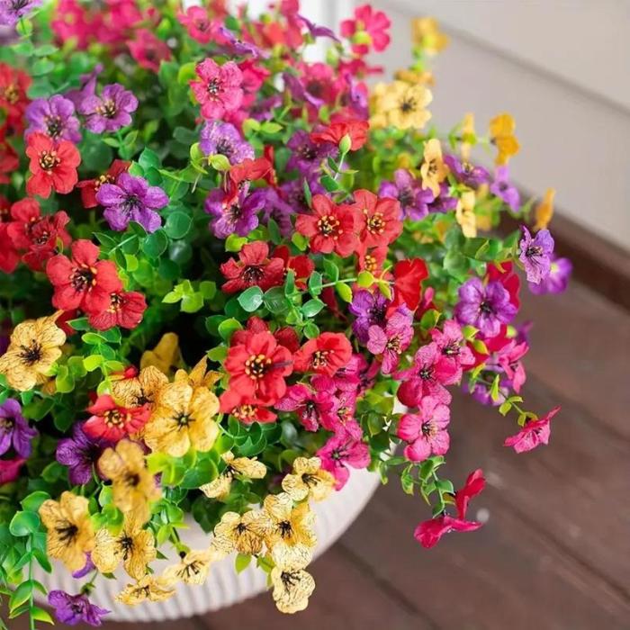 🔥Last Day Only $6.99 💐UV Resistant Colorful Faux Flower for Outdoors