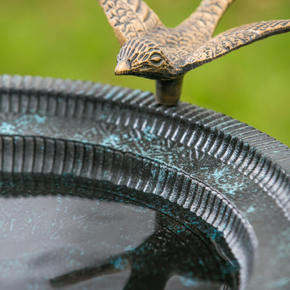 Sculpted Songbirds Metal Pedestal Birdbath
