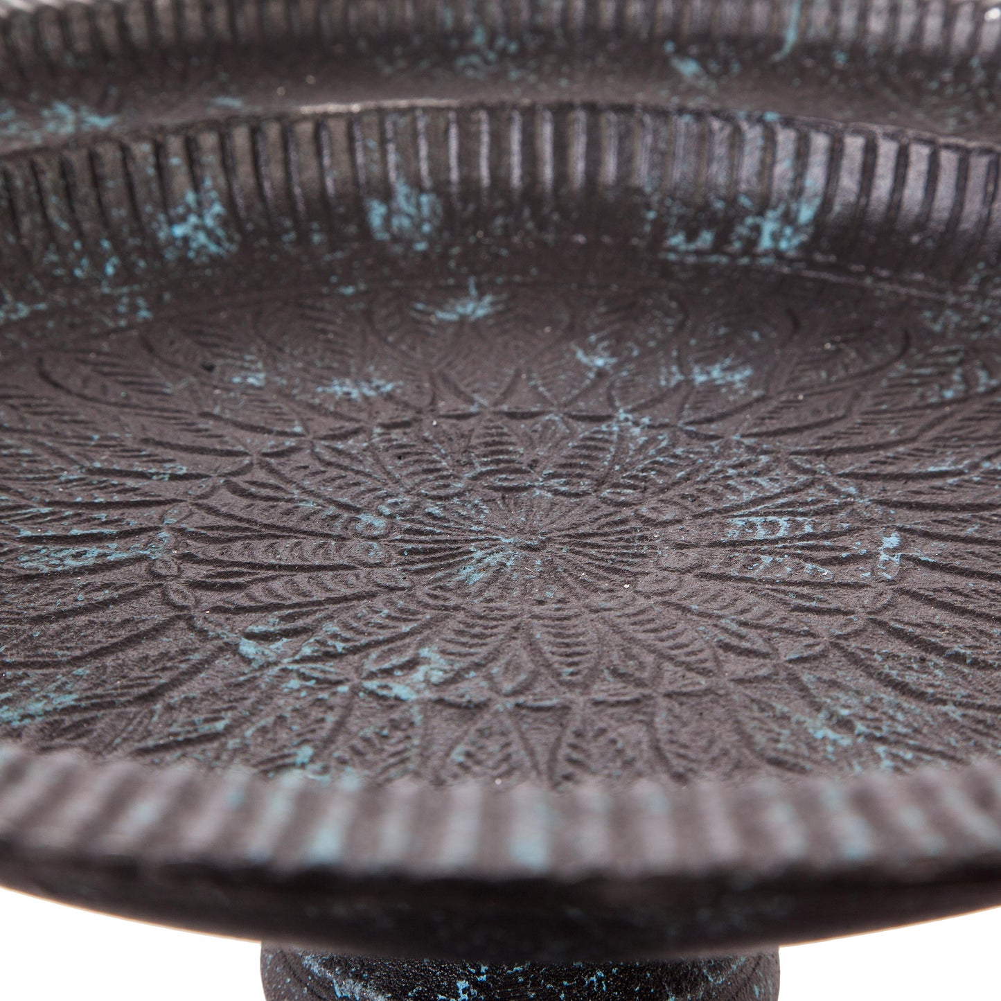 Sculpted Songbirds Metal Pedestal Birdbath