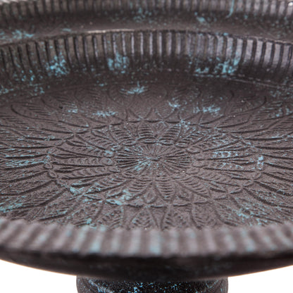 Sculpted Songbirds Metal Pedestal Birdbath