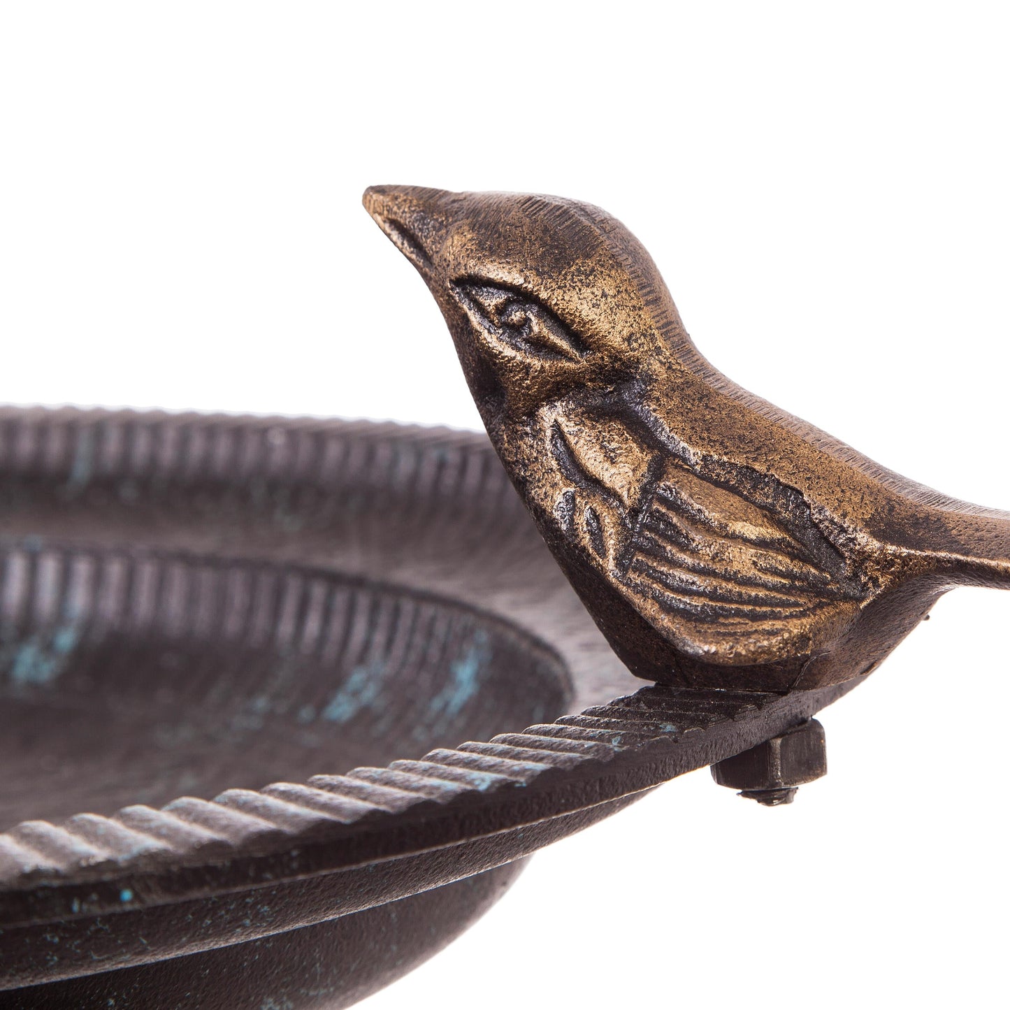 Sculpted Songbirds Metal Pedestal Birdbath