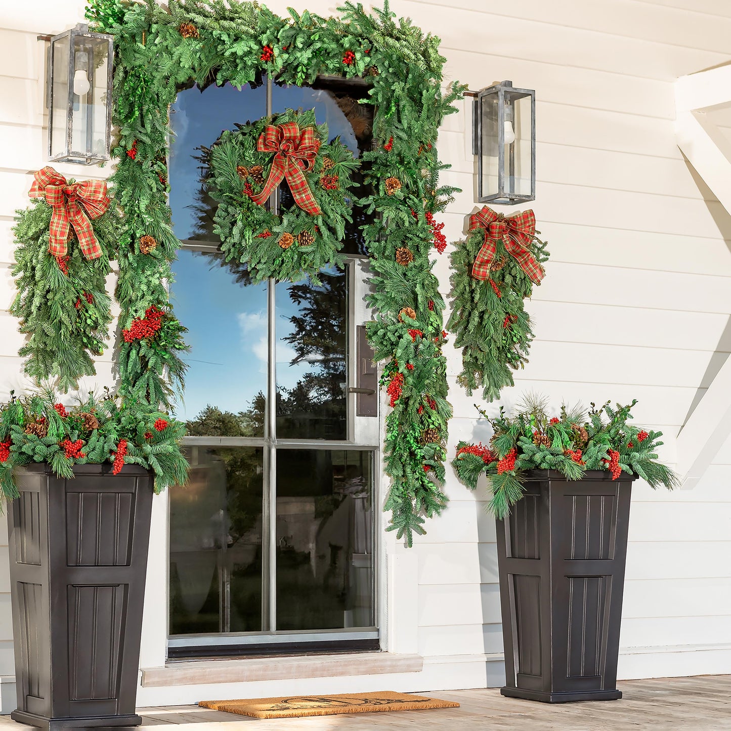 Holiday Woodland Evergreens 12'L Garland