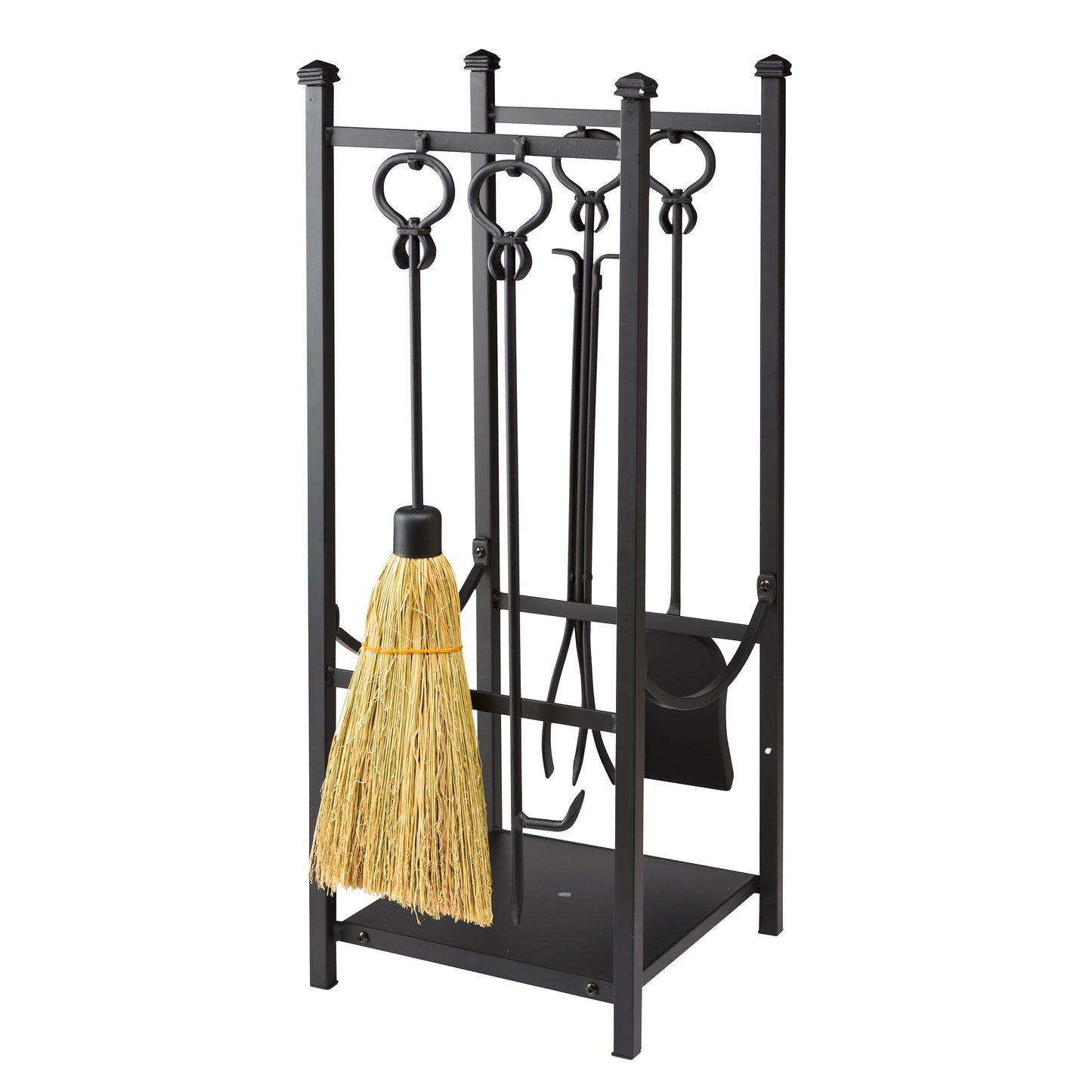 Wood Rack With Fireplace Tools