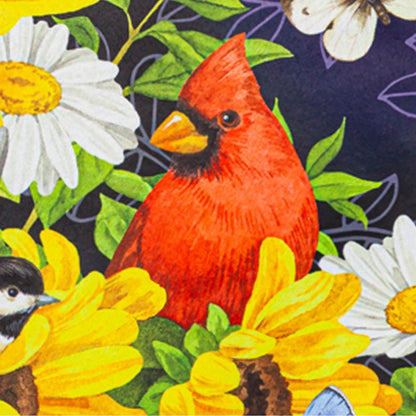 Sunflower Glory Garden Suede Flag