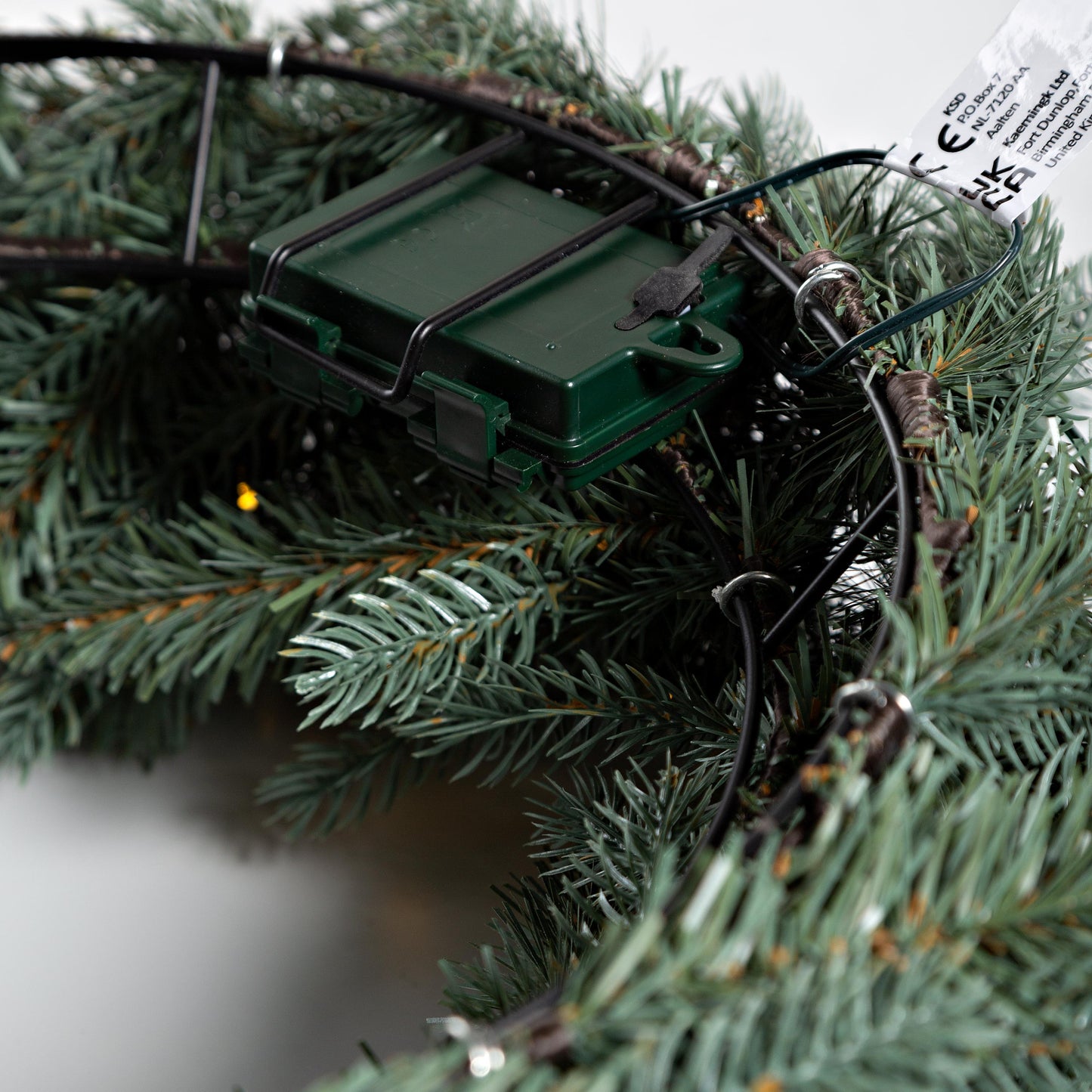 Misty Pine Lighted Holiday Wreath