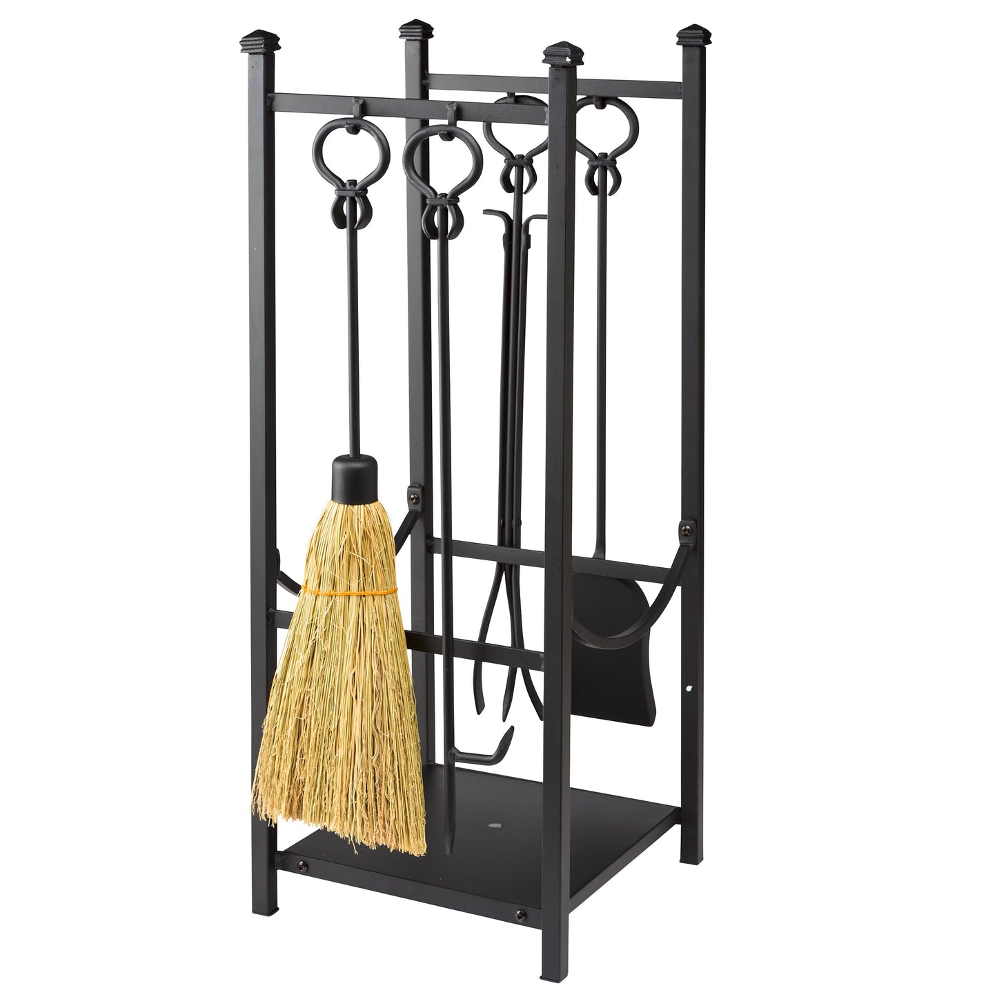 Wood Rack With Fireplace Tools