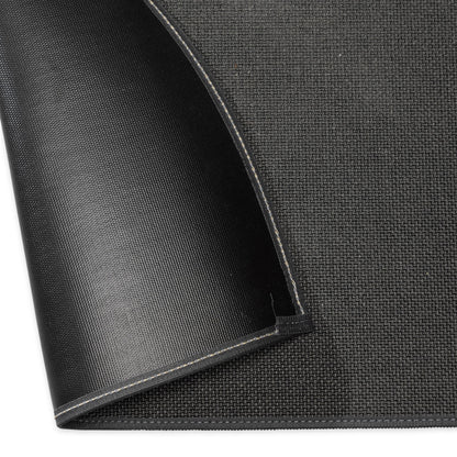 Flame Resistant Fiberglass Half Round Hearth Rug, 27" x 48"