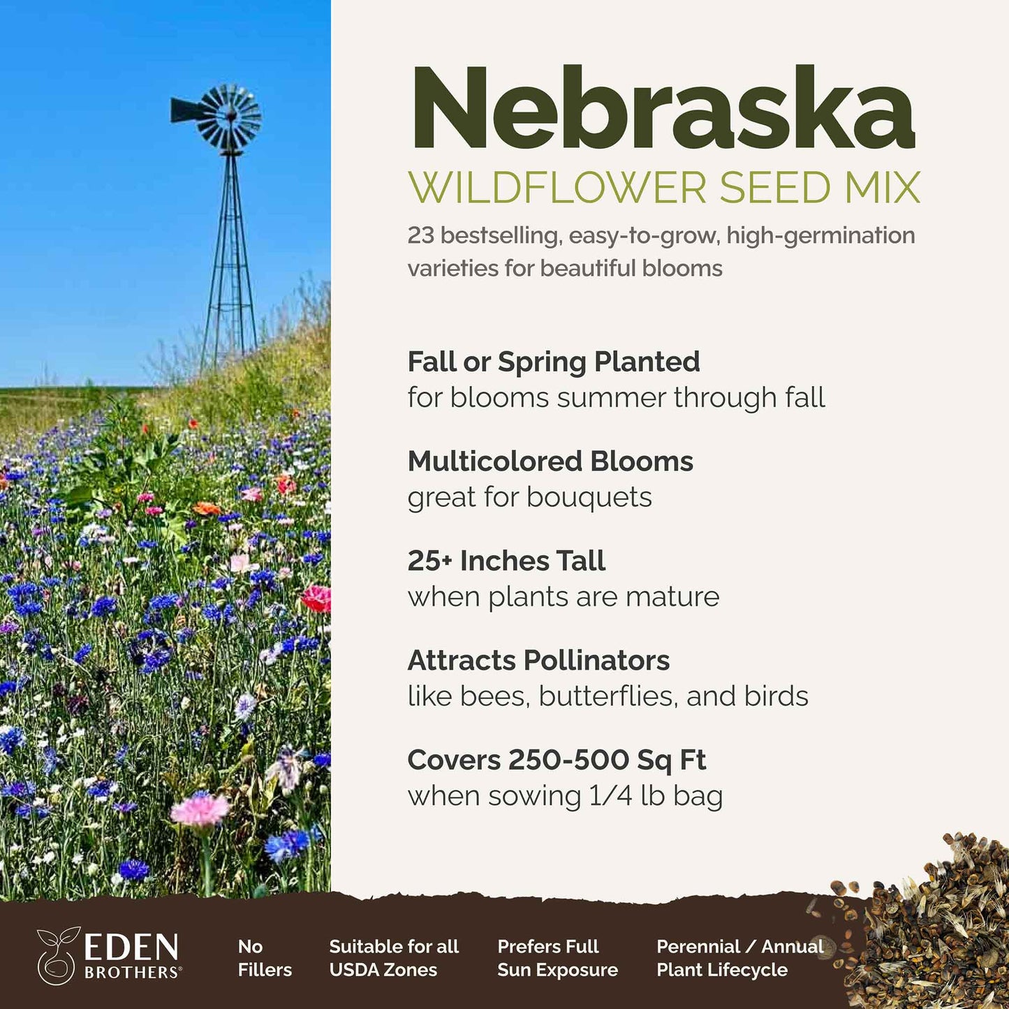 Nebraska Wildflower Seed Mix