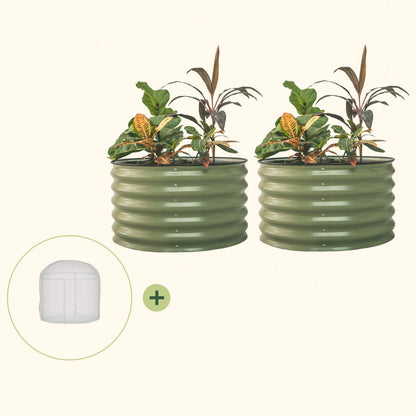 2.5' x 2.5' Covered Bundle Twin Pack  (Garden Beds + Cover)