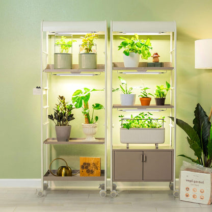 4 Tier Grow Light Garden  with Storage