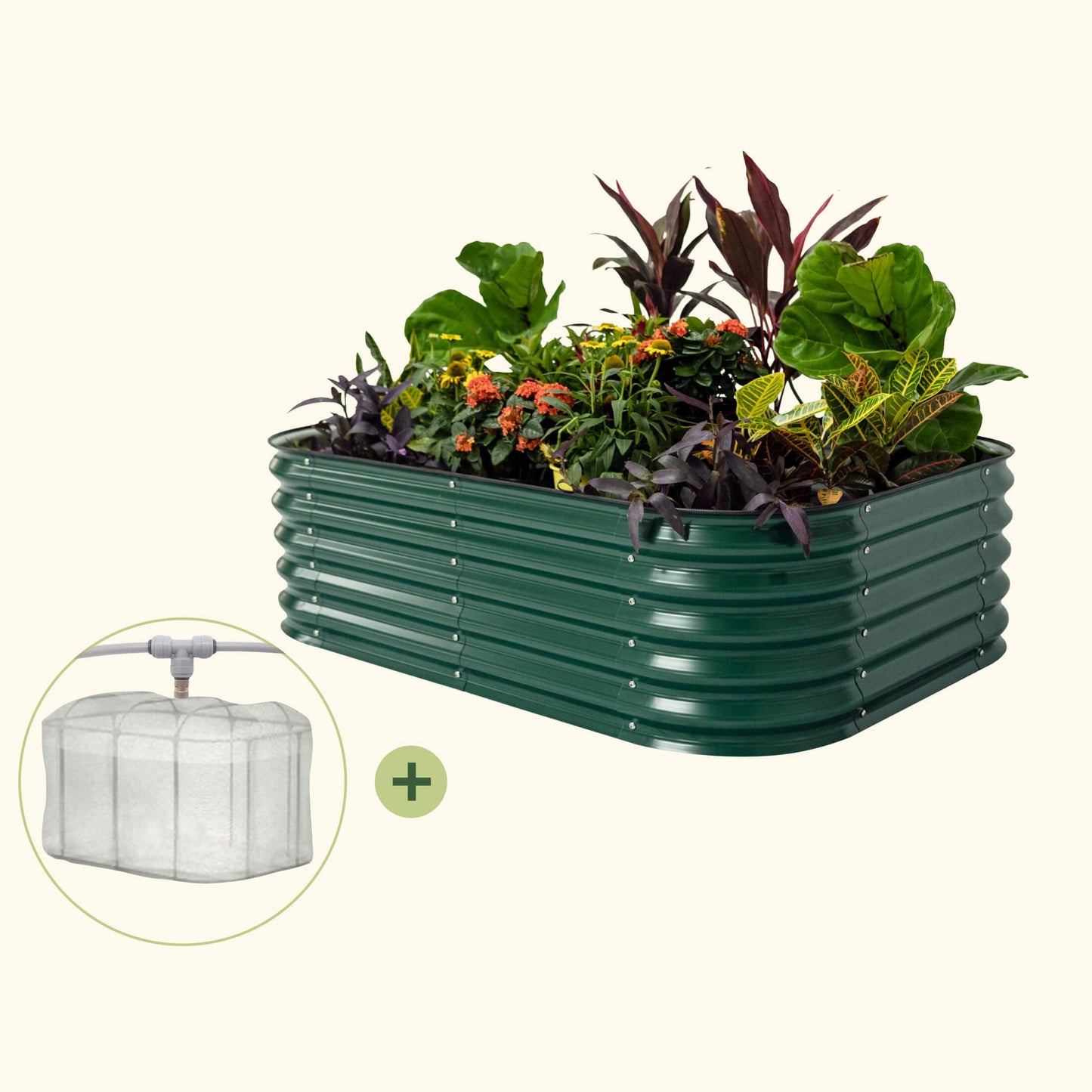 3.5' x 5.0' Covered Bed Bundle (Garden Beds + Cover + Misting)