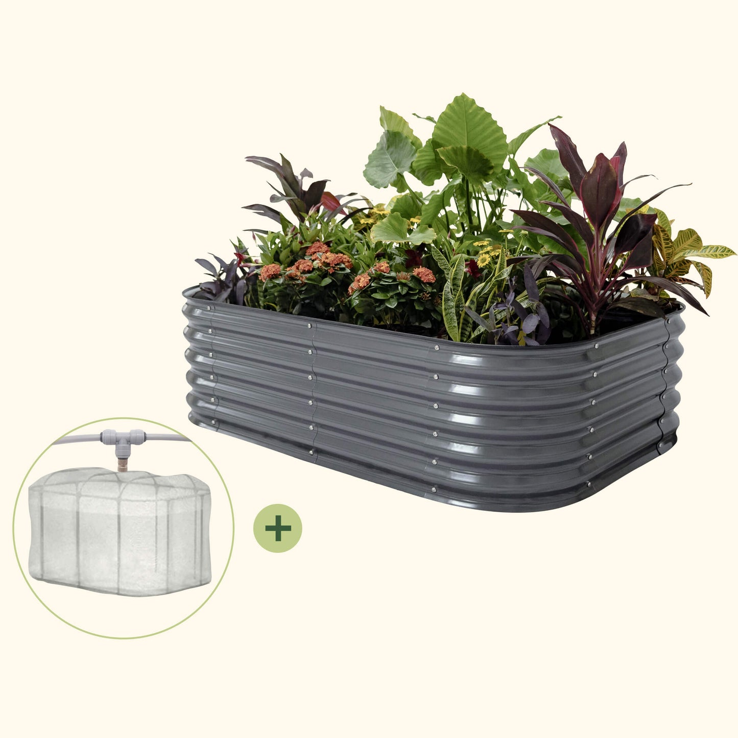 3.5' x 5.0' Covered Bed Bundle (Garden Beds + Cover + Misting)