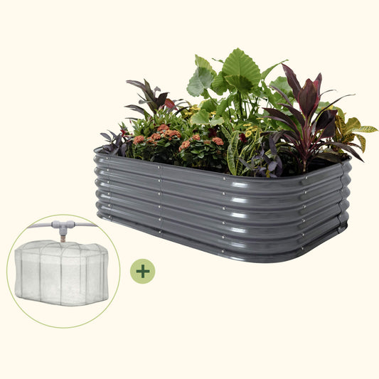 3.5' x 5.0' Covered Bed Bundle (Garden Beds + Cover + Misting)