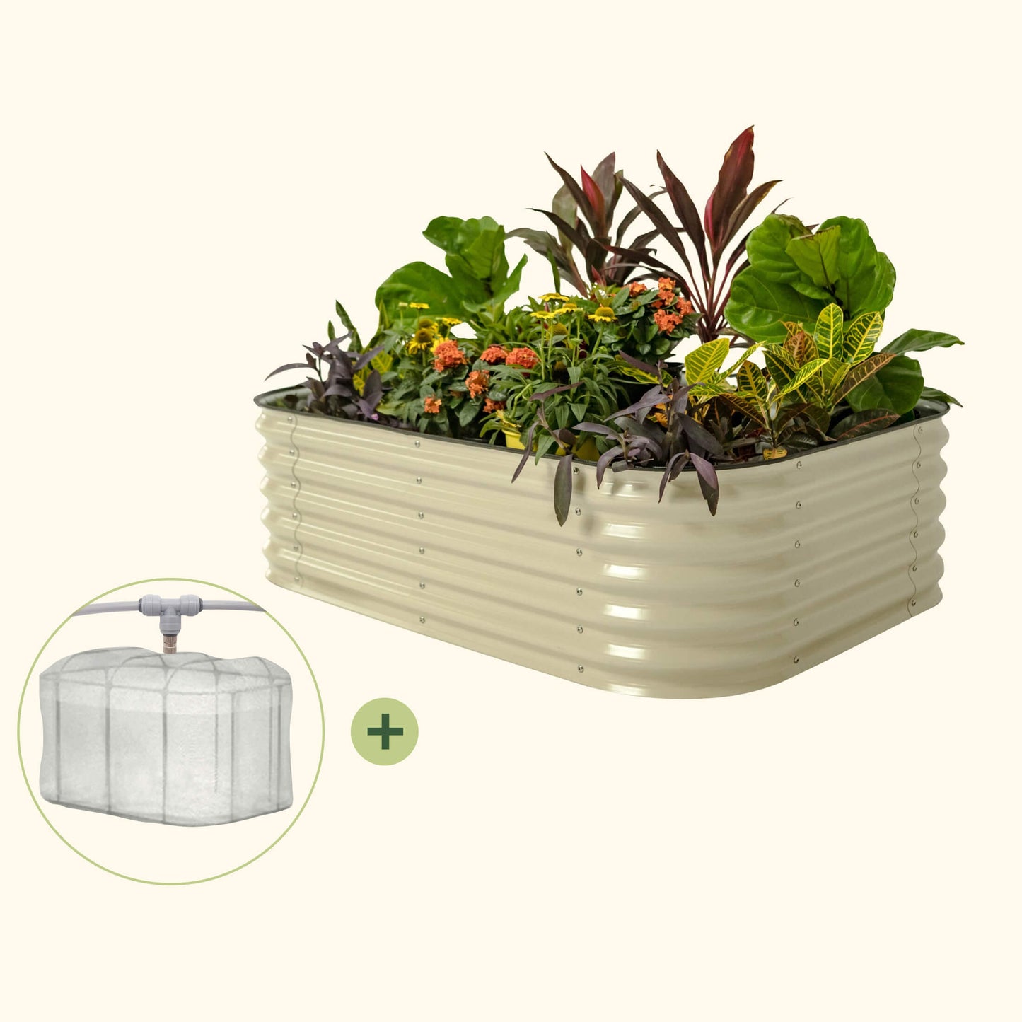 3.5' x 5.0' Covered Bed Bundle (Garden Beds + Cover + Misting)